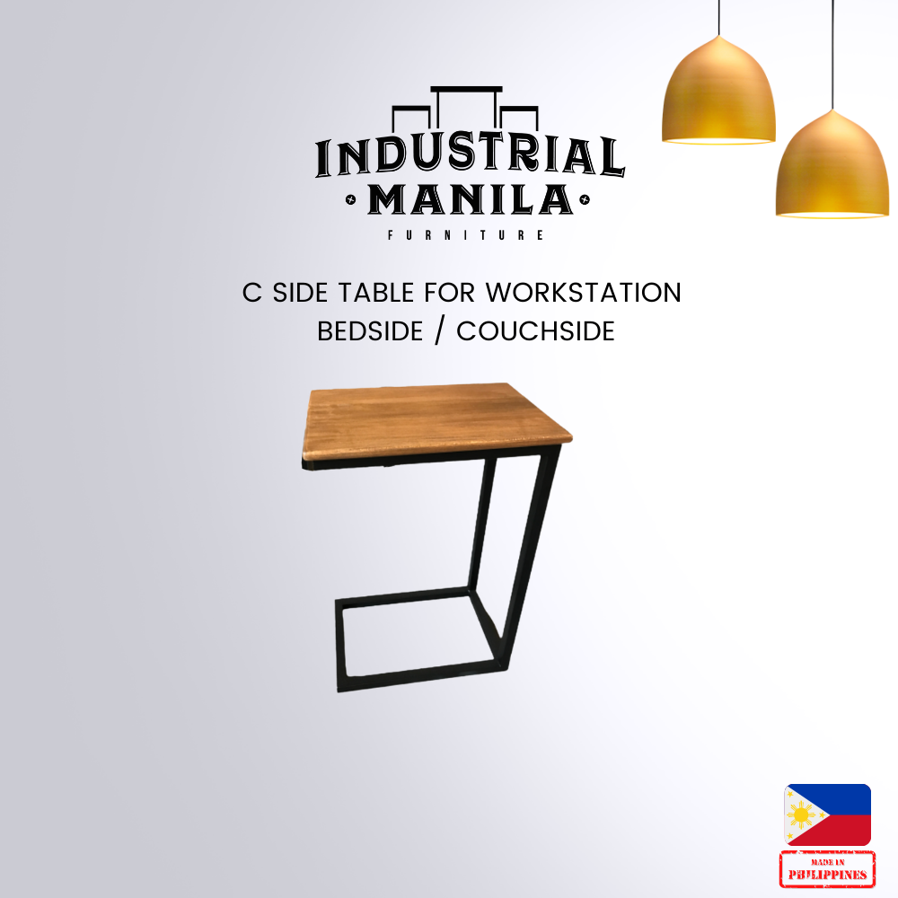 C Side Table for Work Station (Bedside/Couchside)